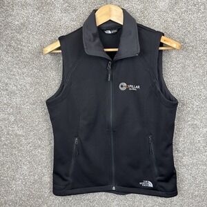 The North Face Soft Shell Windwall Vest Women's Size Medium‎ Black LOGO